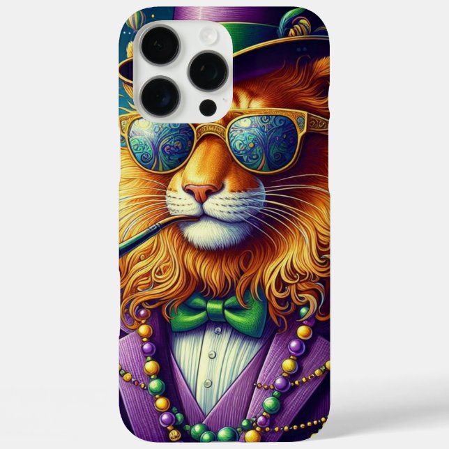 Funda iPhone 16 Pro Max León/Louisiana Mardi Gras (Reverso )