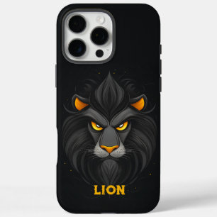Funda iPhone 16 Pro Max León negro furioso