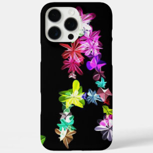 Funda iPhone 16 Pro Max Letra floral a letra Art Print