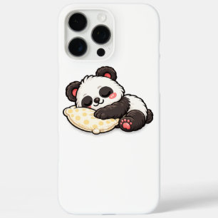 Funda iPhone 16 Pro Max Lindo Panda Durmiendo con Almohada