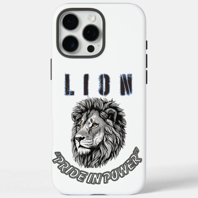 FUNDA iPhone 16 PRO MAX LION (Reverso)