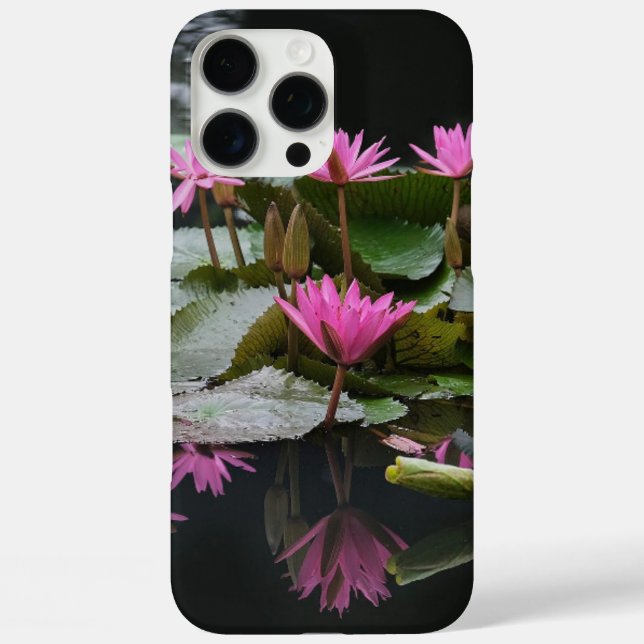 Funda iPhone 16 Pro Max Lirios de agua (Reverso )
