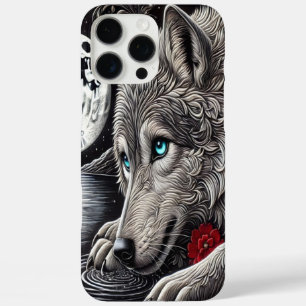 Funda iPhone 16 Pro Max Lobo encantado y reflejo
