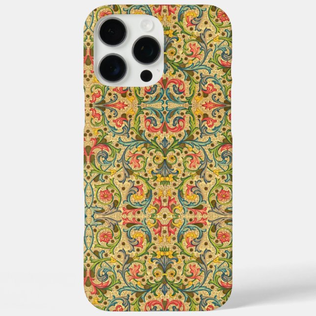Funda iPhone 16 Pro Max Lujo italiano vintage (Reverso )