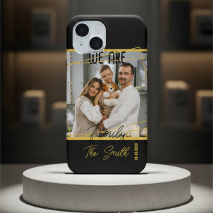 Funda iPhone 16 Pro Max Lujoso recuerdo de foto personalizada chic negro y