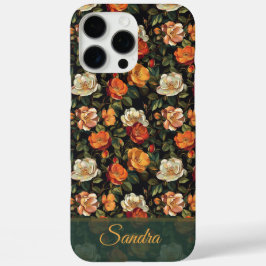 Funda iPhone 16 Pro Max Lujoso Rosa Personalizable Nombre Estuche Iphone