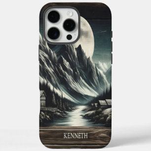 Funda iPhone 16 Pro Max Luz De La Luna En La Montaña