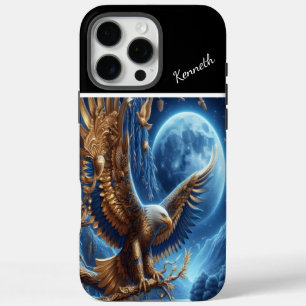 Funda iPhone 16 Pro Max Majestic Golden Eagle Moon watch