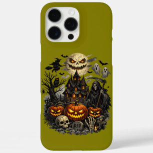 Funda iPhone 16 Pro Max "Mansión Embrujada a la Luz de la Luna"