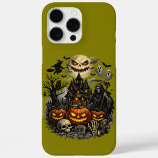 Funda iPhone 16 Pro Max "Mansión Embrujada a la Luz de la Luna"