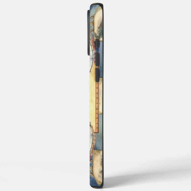 Funda iPhone 16 Pro Max Mapa del Viejo Mundo Viejo (Reverso / Izquierdo )