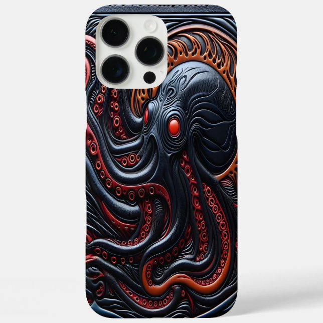Funda iPhone 16 Pro Max Maravilla del Pulpo: Patrones Vibrantes (Reverso )