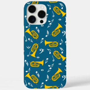 Funda iPhone 16 Pro Max Marchando Baritone Music Notes Bass Clefs