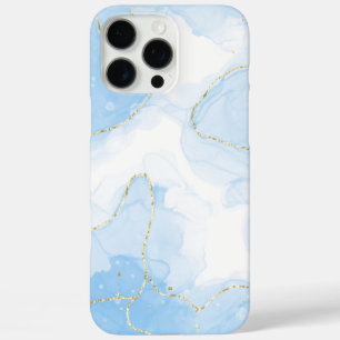 Funda iPhone 16 Pro Max Mármol Azul Elegante