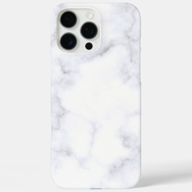 Funda iPhone 16 Pro Max Mármol blanco (Reverso )