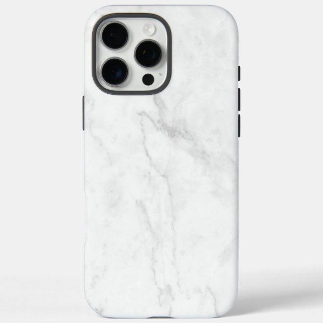 Funda iPhone 16 Pro Max Mármol Blanco (Reverso)