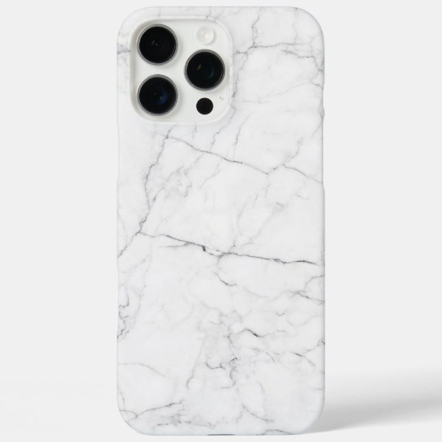 Funda iPhone 16 Pro Max Mármol blanco elegante (Reverso )