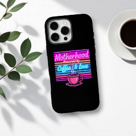 Funda iPhone 16 Pro Max Maternidad impulsada por el café | Dia divertida d