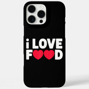 Funda iPhone 16 Pro Max Me encanta la comida Graciosa Regalo de comida par