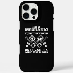 Funda iPhone 16 Pro Max Mecánico Divertido para Hombres Papá Coche Auto Di