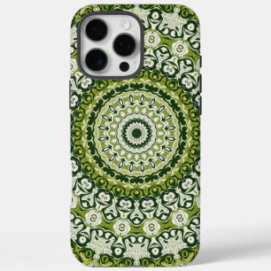Funda iPhone 16 Pro Max Medallón Serpentine Green Mandala Kaleidoscope