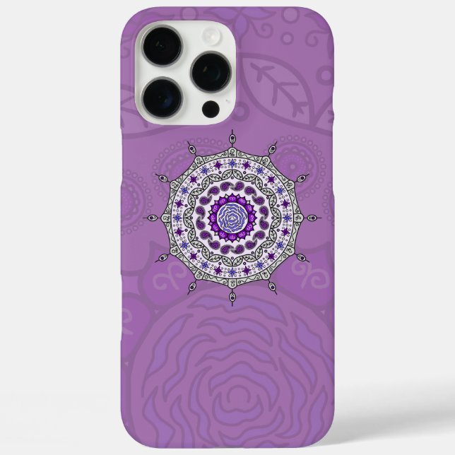 Funda iPhone 16 Pro Max Mehndi Fantasy Silver Funda-Funda (Reverso )