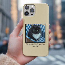 Funda iPhone 16 Pro Max Mejor foto y texto de la mamá del gato de todos lo
