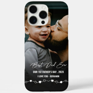Funda iPhone 16 Pro Max Mejor Papá del Mundo Foto 1er Día del Padre
