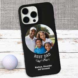 Funda iPhone 16 Pro Max Mejor Papá Por Par Foto Tema Golf Día del Padre