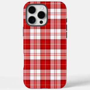 Funda iPhone 16 Pro Max Menzis tartán platillos rojos
