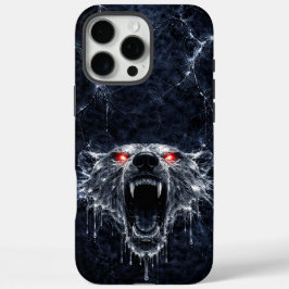 Funda iPhone 16 Pro Max Mercury Polar Bear Red Ruby Eyes Glacial
