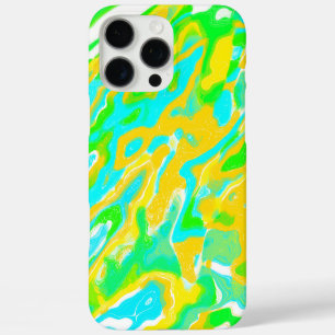 Funda iPhone 16 Pro Max Mezcla de Pintura Líquida con Textura de Mármol de