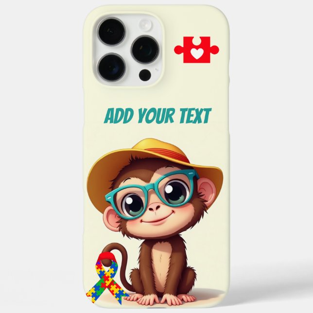Funda iPhone 16 Pro Max Mi mono lindo y autista (Reverso )