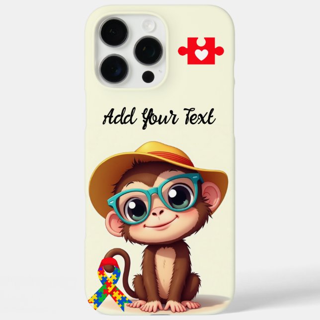Funda iPhone 16 Pro Max Mi mono lindo y autista (Reverso )