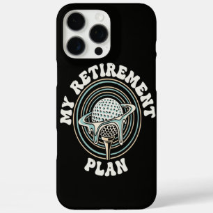 Funda iPhone 16 Pro Max Mi Plan de Jubilación Golf Golfista Jubilado