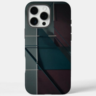 Funda iPhone 16 Pro Max Minimalista moderno - Estuche para iPhone geométri