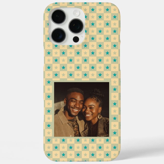 Funda iPhone 16 Pro Max Minimalistic Dads Day Gifts Checkerboard Square  (Reverso )