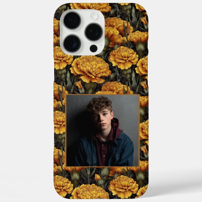 Funda iPhone 16 Pro Max Minimalistic Teacher Appreciation Gift Carnation C (Reverso )