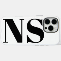 Mínimo monograma de inicio de tipografía negrita