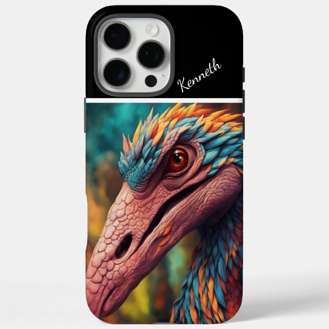Funda iPhone 16 Pro Max Mirada de Majestad Aviar (Reverso)