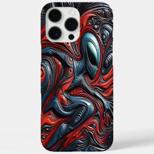 Funda iPhone 16 Pro Max Misteriosa figura ajena en un agitado baño cósmico