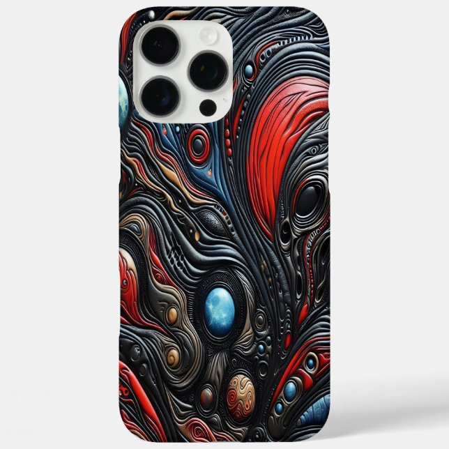 Funda iPhone 16 Pro Max Misteriosa presencia extranjera en un reino cósmic (Reverso )
