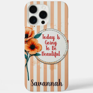 Funda iPhone 16 Pro Max Moda de diseño de acuarela floral vintage con prob