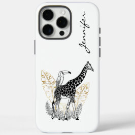 Funda iPhone 16 Pro Max Moda moderna Giraffe iPhone