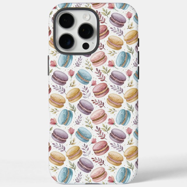 Funda iPhone 16 Pro Max Modern Fun Sweet Macaroons (Reverso)