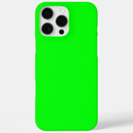 Funda iPhone 16 Pro Max Moderna pantalla verde neón brillante sólido plano