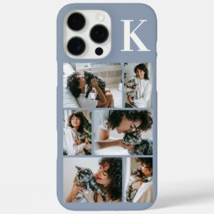Funda iPhone 16 Pro Max Moderno 6 Foto Polvo Azul
