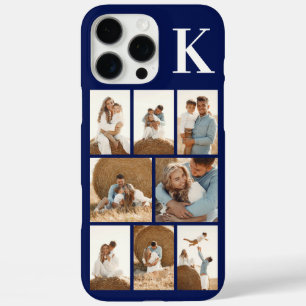 Funda iPhone 16 Pro Max Moderno 8 Foto Azul Marino