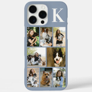 Funda iPhone 16 Pro Max Moderno 8 Foto Polvo Azul