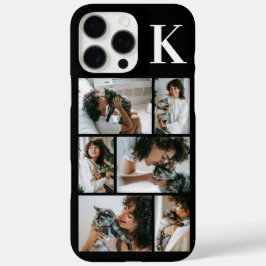 Funda iPhone 16 Pro Max Moderno Foto Negro 6 Mascotas